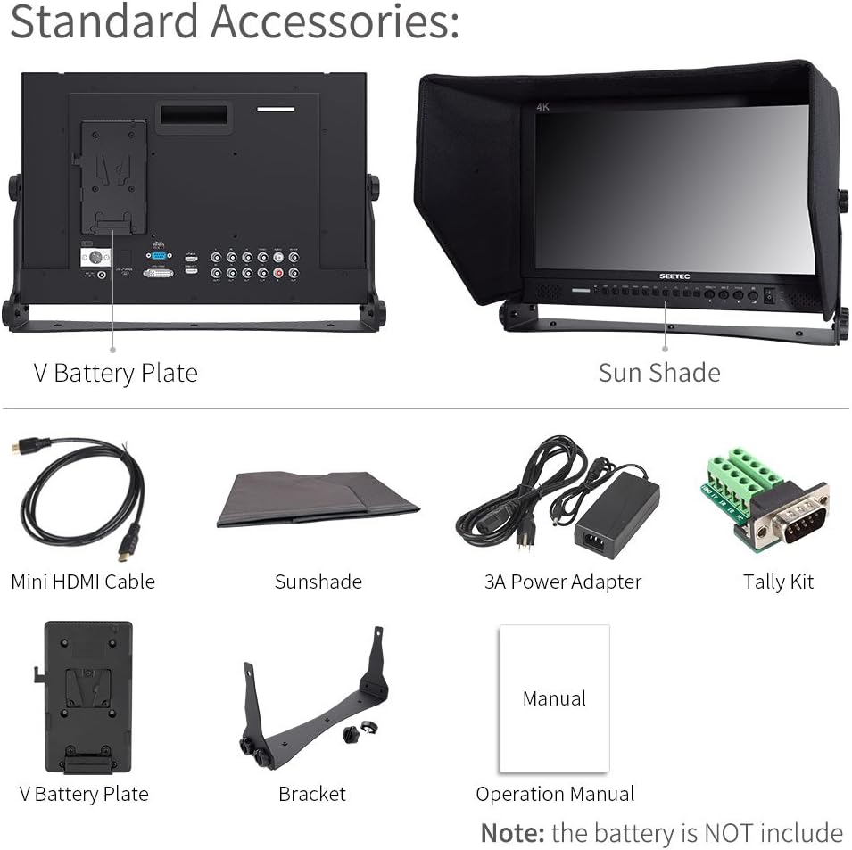 17.3 Inch 1920x1080 Desktop Monitor with 3G-SDI HDMI AV YPbPr V788987