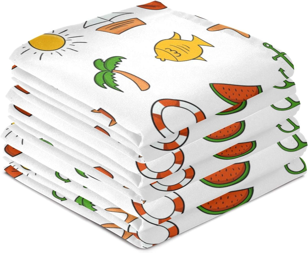 Kitchen Dish & Tea Towel, 28x18in-6 PCS S8371