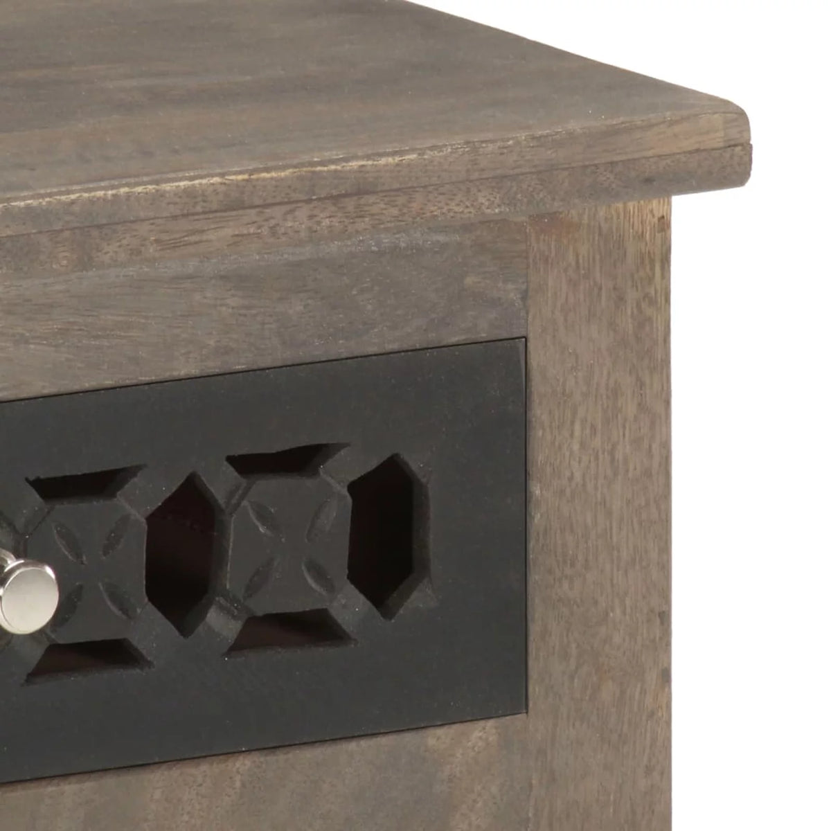Solid Mango Wood Bedside Cabinet S63836