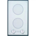 2-burner White Cooktop with Analog Control E17581