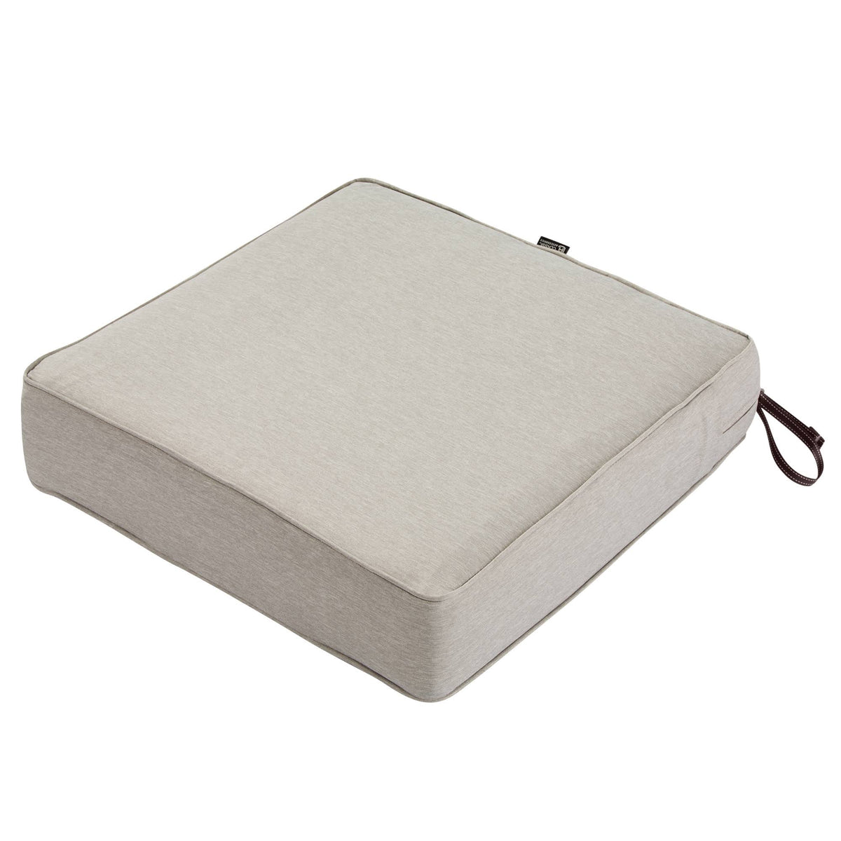 Square Patio Lounge Seat Cushion in Grey T5231