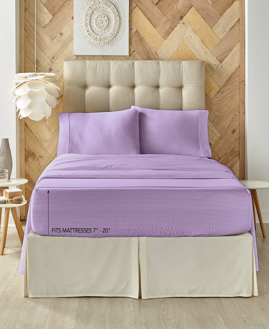 Ivory California King Sheet Set L883