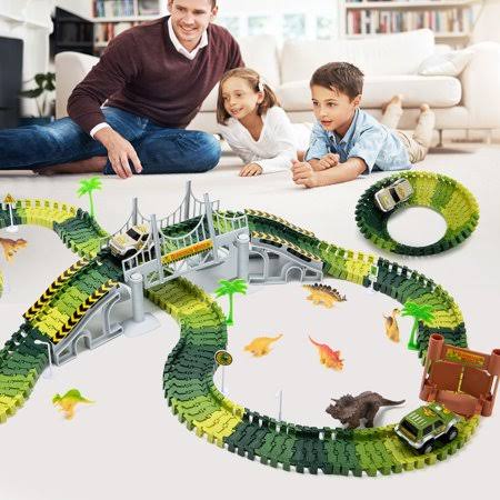 144pcs Dinosaur Track Toy Set H250