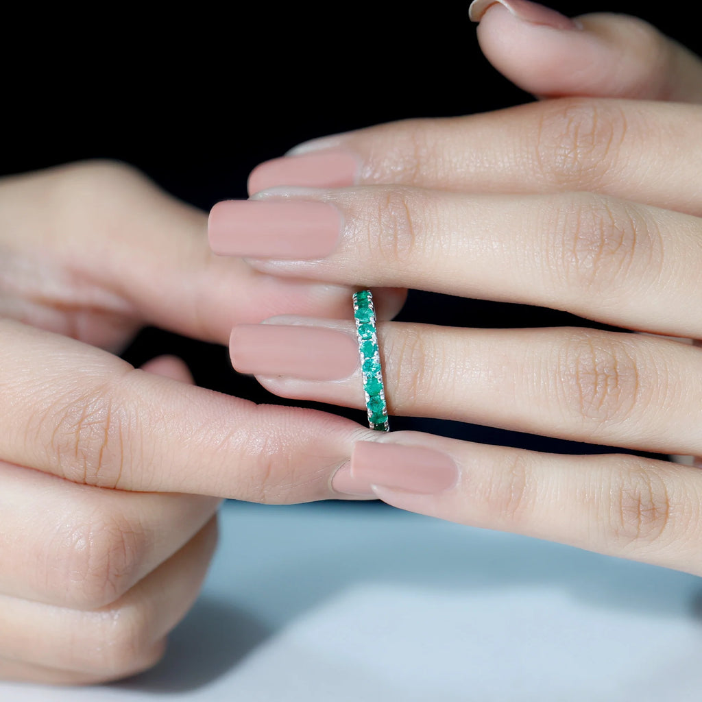 14K White Gold Eternity Ring R78786