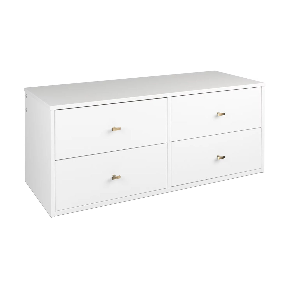 White 4-Drawer Dresser F4075