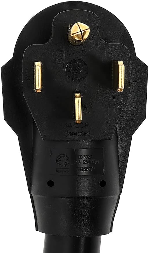 50 AMP Generator Power Extension Cord 15 Foot, Heavy Duty 6/3 + 8/1 AWG NEMA 14-50P to Bare Wire N774022