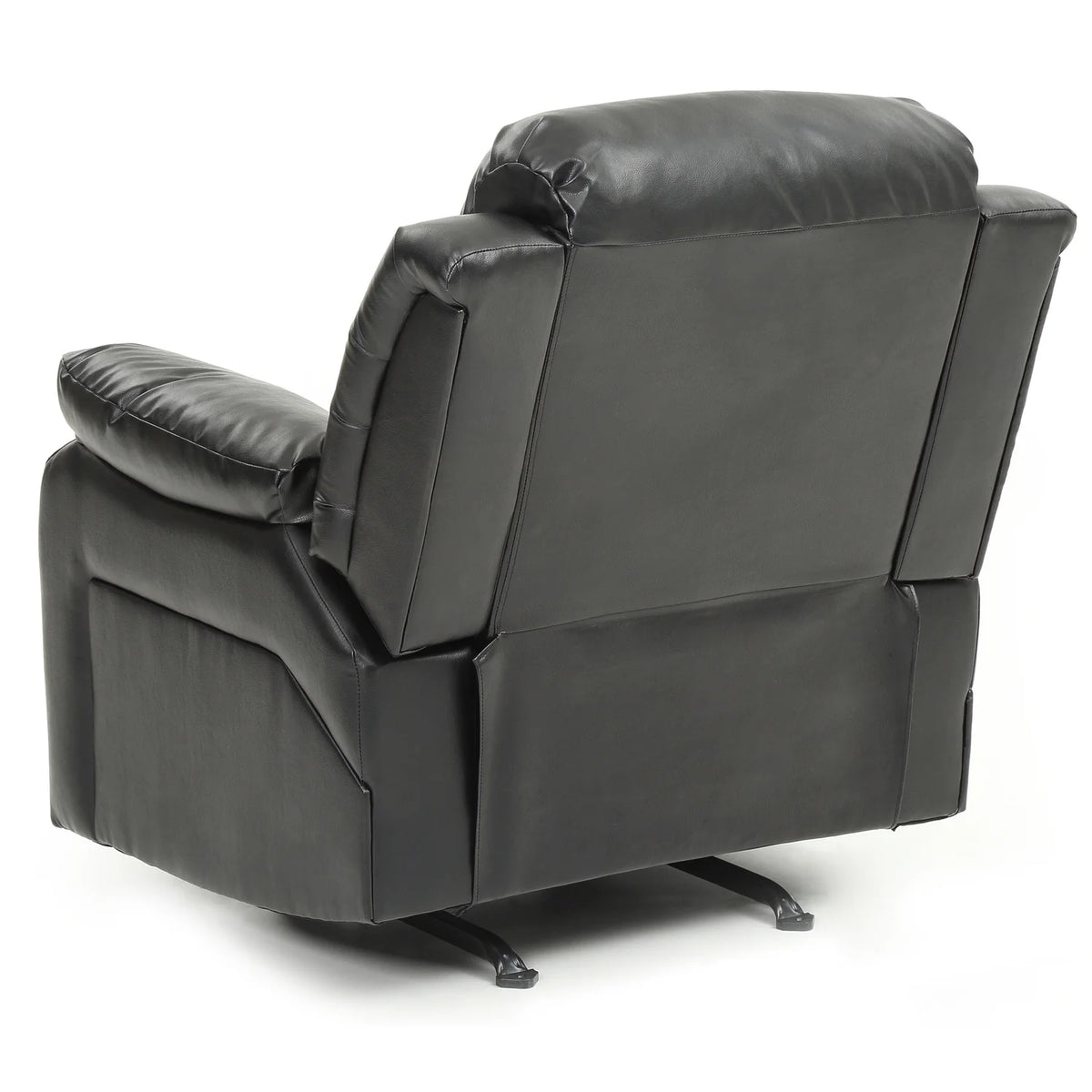 Black Faux Leather Reclining Chair V79638