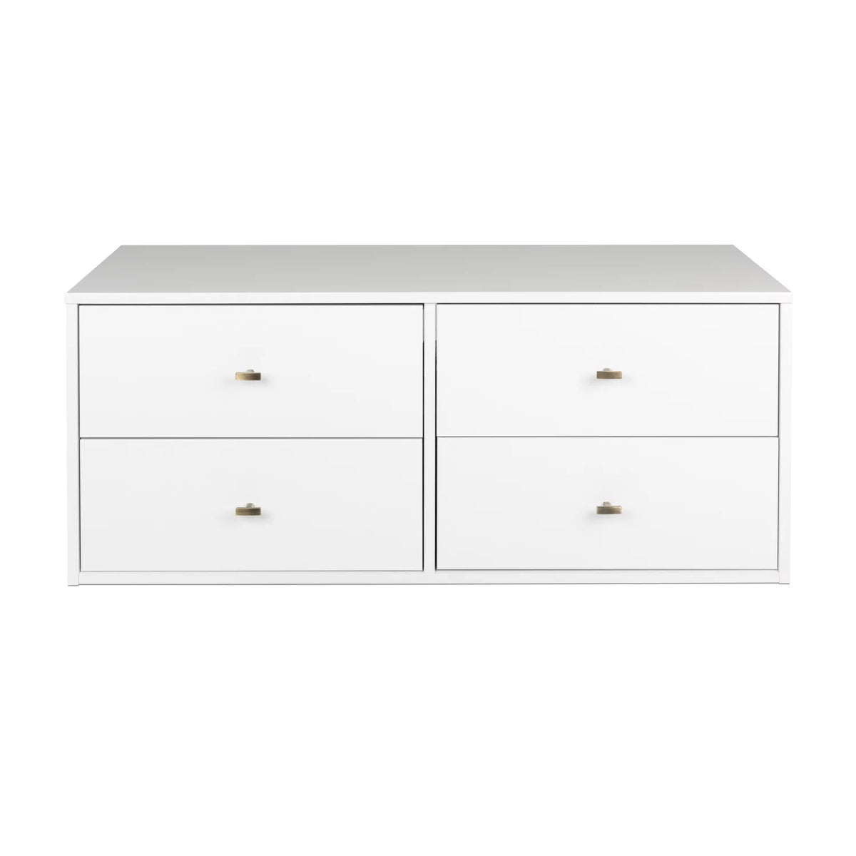 White 4-Drawer Dresser F4075