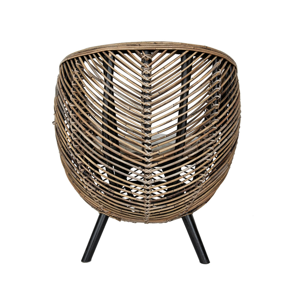 Brown Rattan Accent Chair C22525