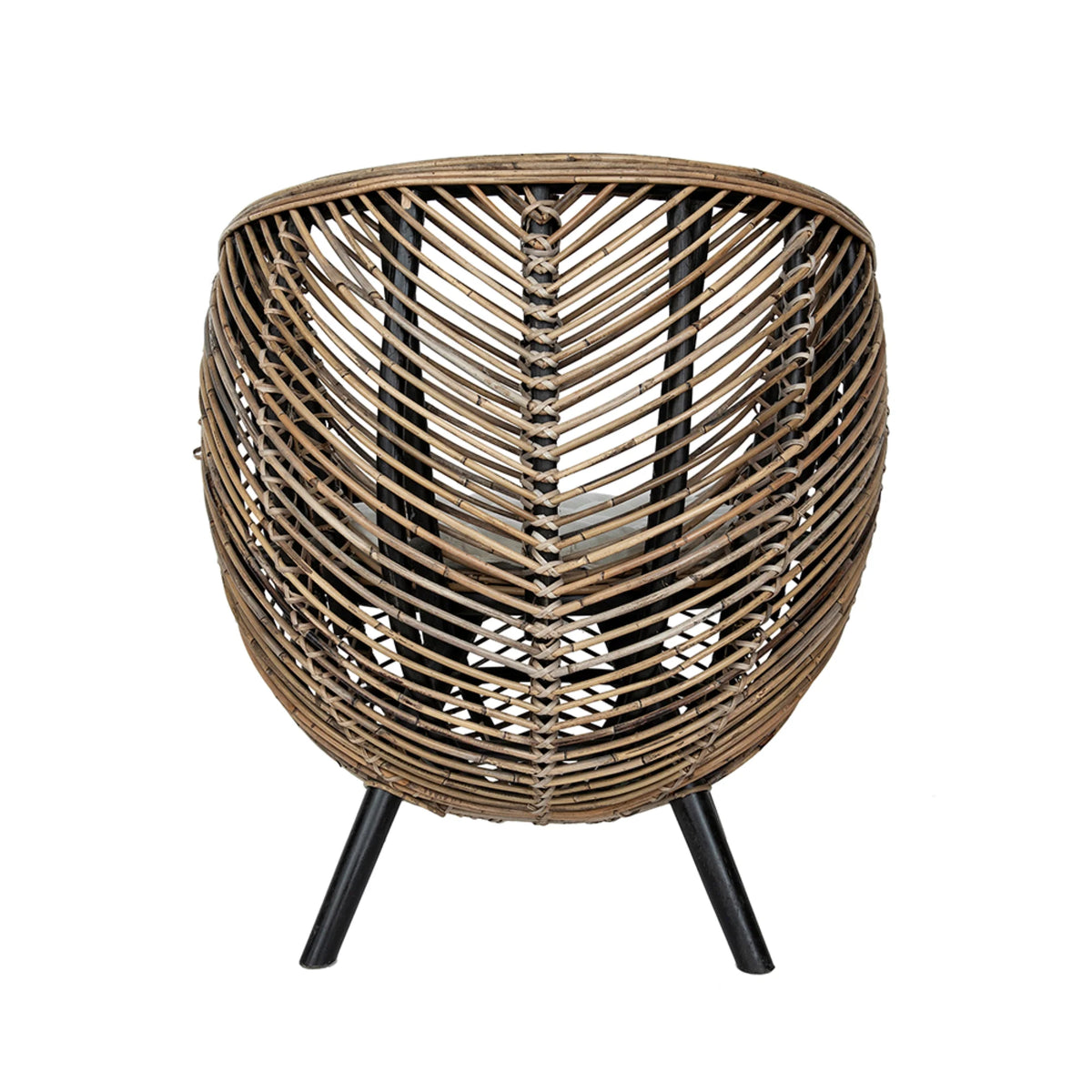 Brown Rattan Accent Chair C22525