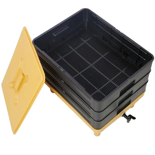 3 Tray Worm Composter, 65L, Yellow and Black C971