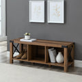 Brown Storage Bench X992