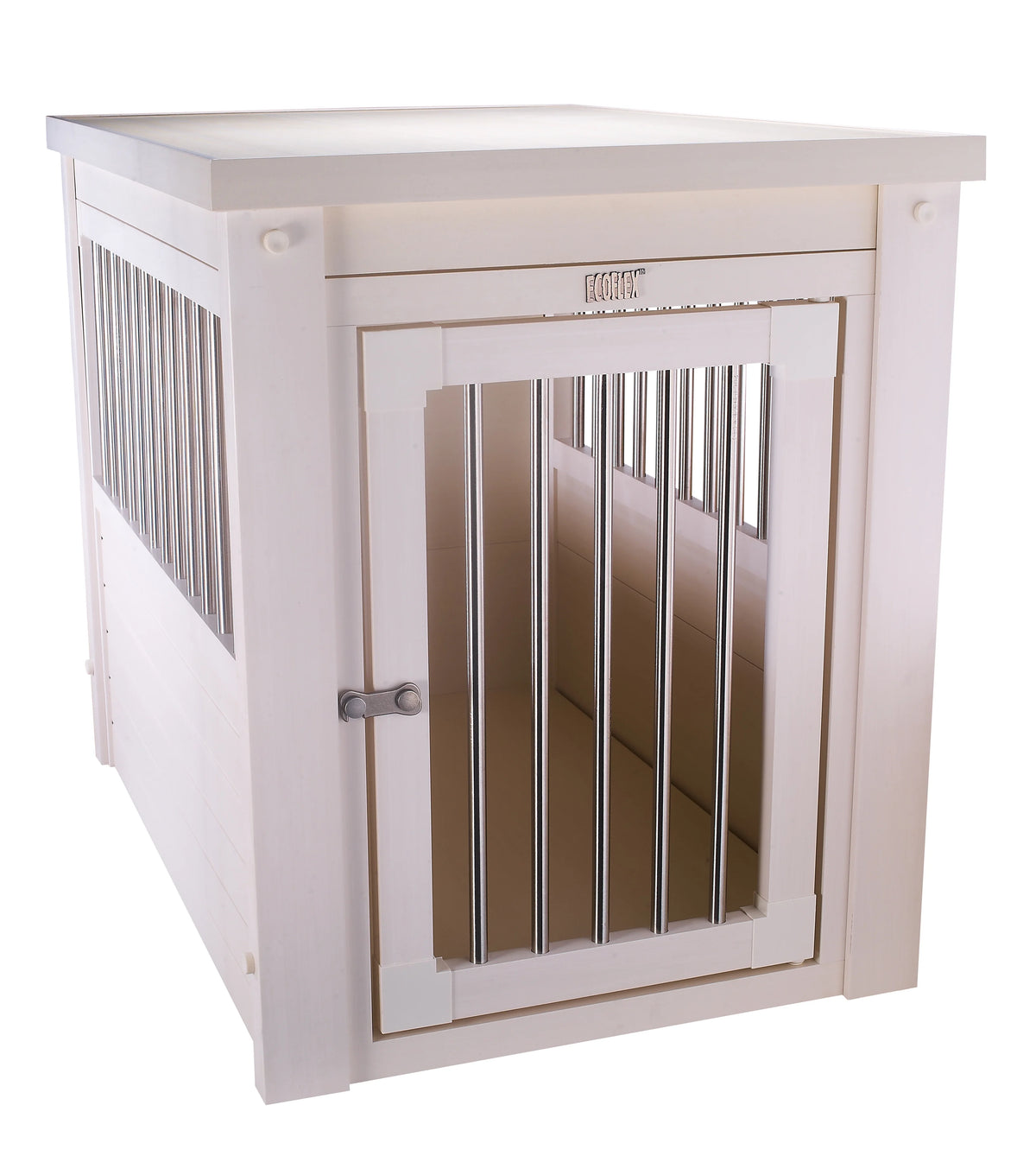 Antique White Medium Dog Crate End Table O281