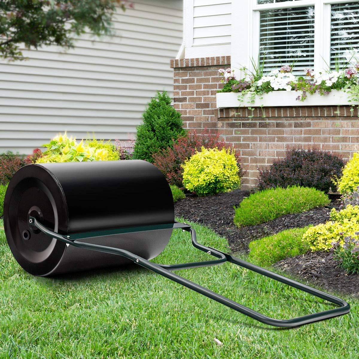 Lawn Roller Tow Behind Water Filled Roller, 16 by 20-Inch H288