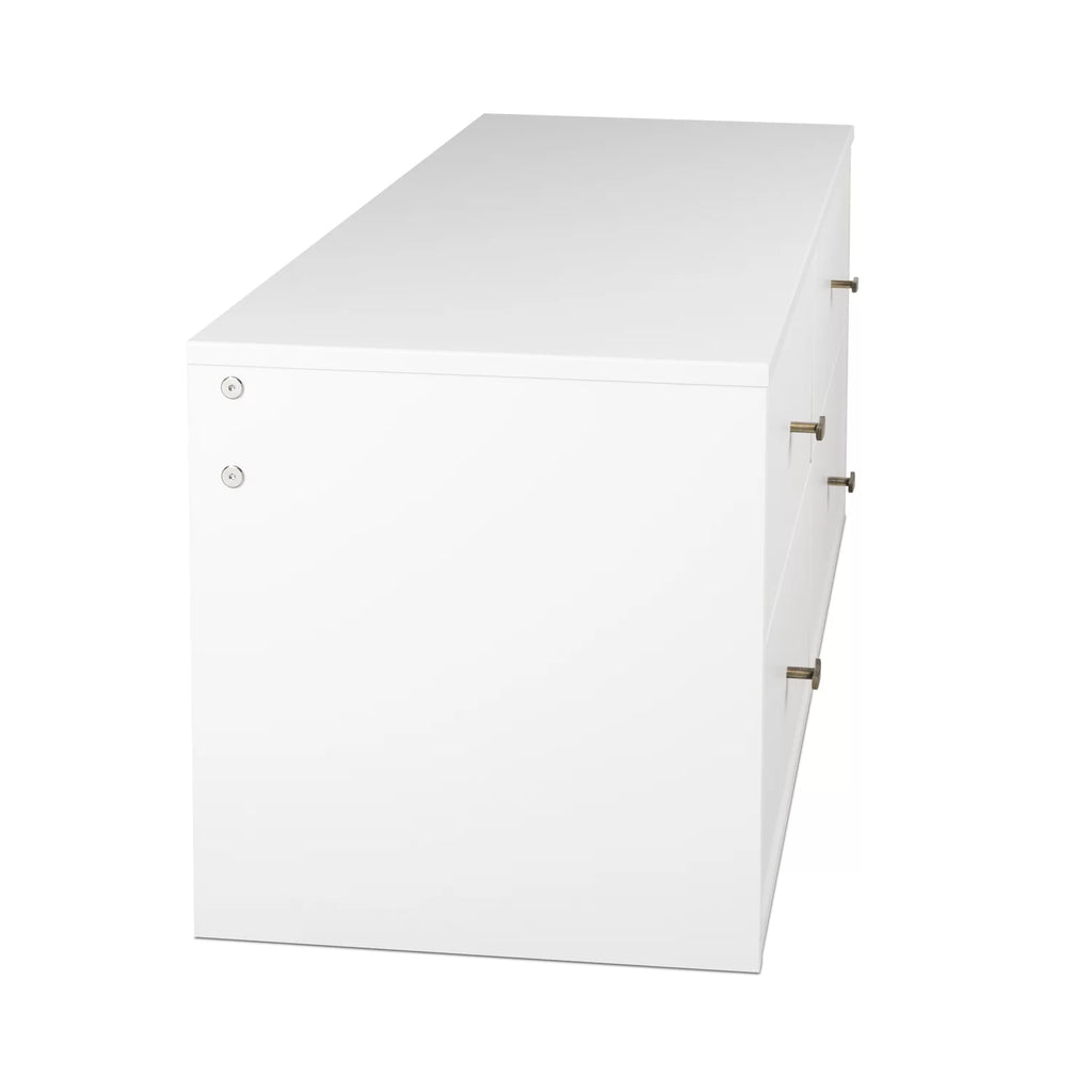 White 4-Drawer Dresser F4075