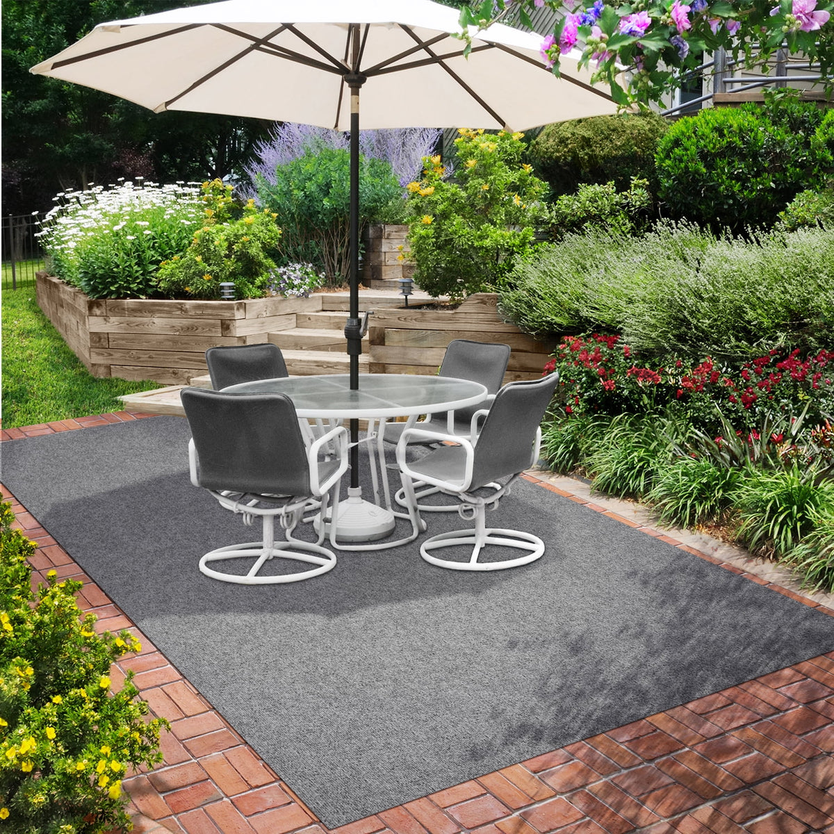Gray Rubber Marine Backing Carpet Flooring E837874