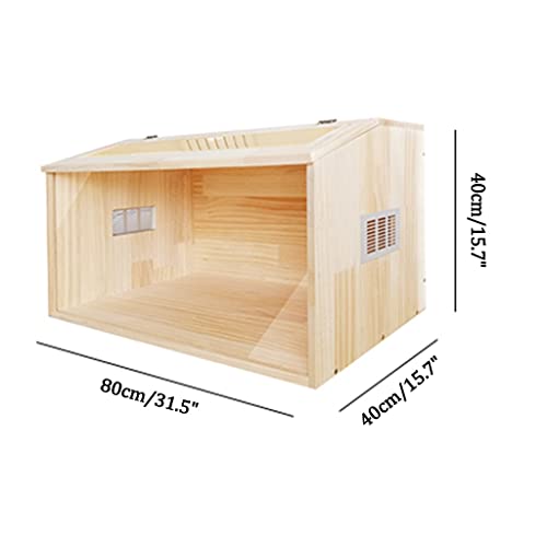 Wooden Hamster Cage Reptile Terrarium Small Animals House Habitat Hutch O3921