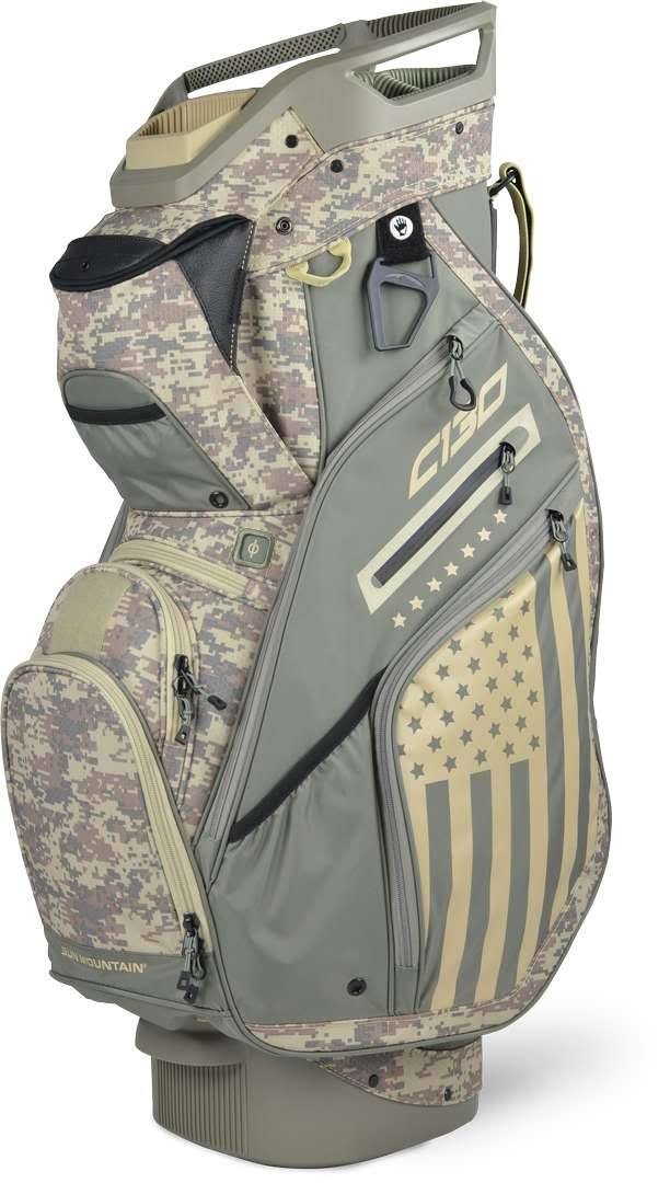 Black/Charcoal/White/Red Cart Bag C727