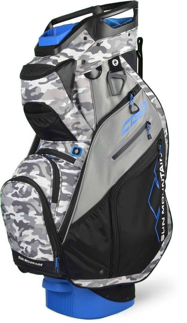 Black/Charcoal/White/Red Cart Bag C727