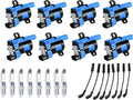 Set of 8 Ignition Coil Pack with 8 Platinum Spark Plug and 8 Wires A5378