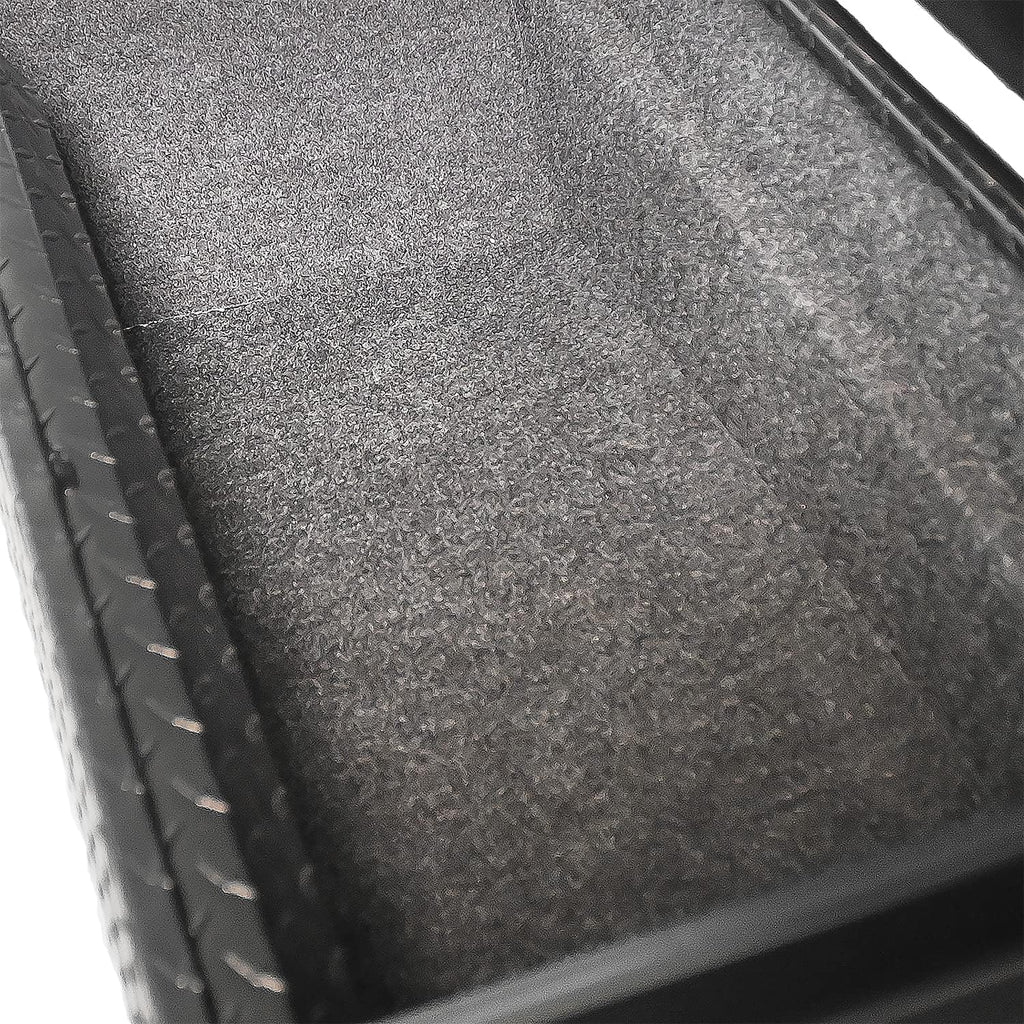 60 Inch Low Profile Crossover Tool Box With Rail, Polished Aluminum, with Sliding Tool Tray Organizer F3223