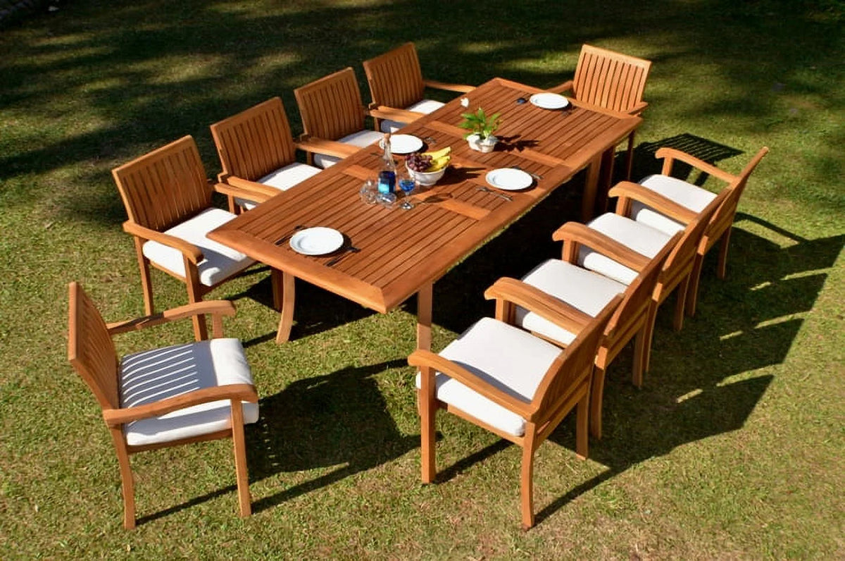 10 Seater 11 Pc Teak Dining Set H501