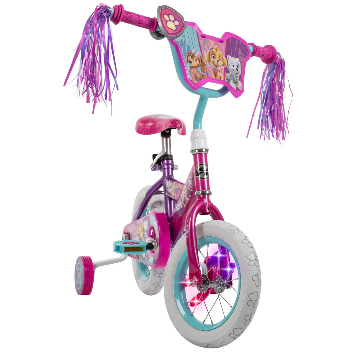 12-inch Girls' Training Wheel Bike, Pink L8049
