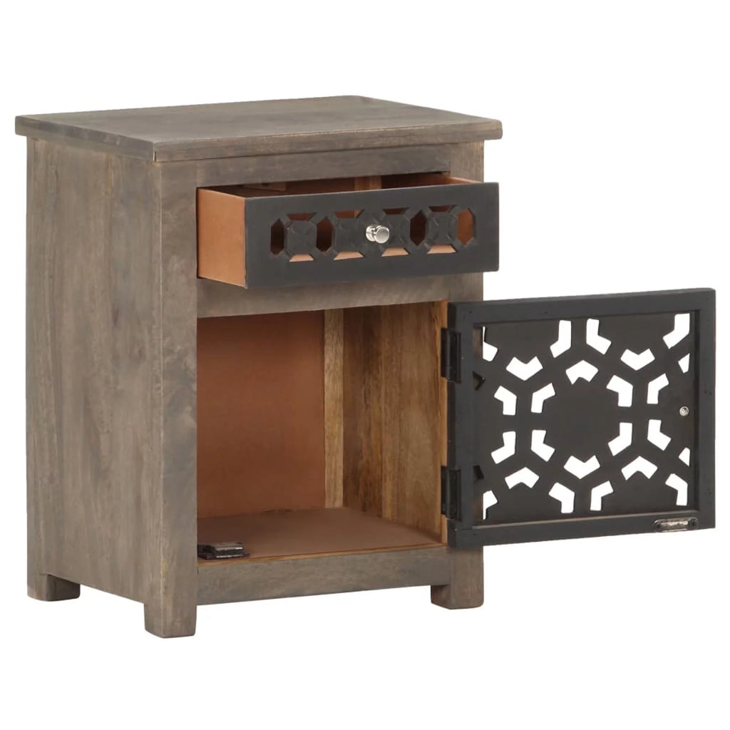 Solid Mango Wood Bedside Cabinet S63836