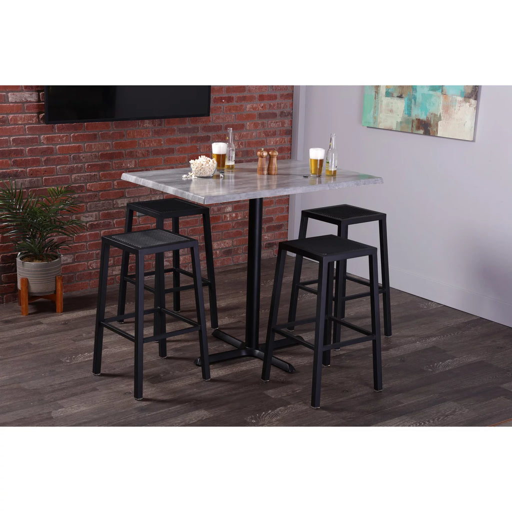 30" Stainless Square Table T90575