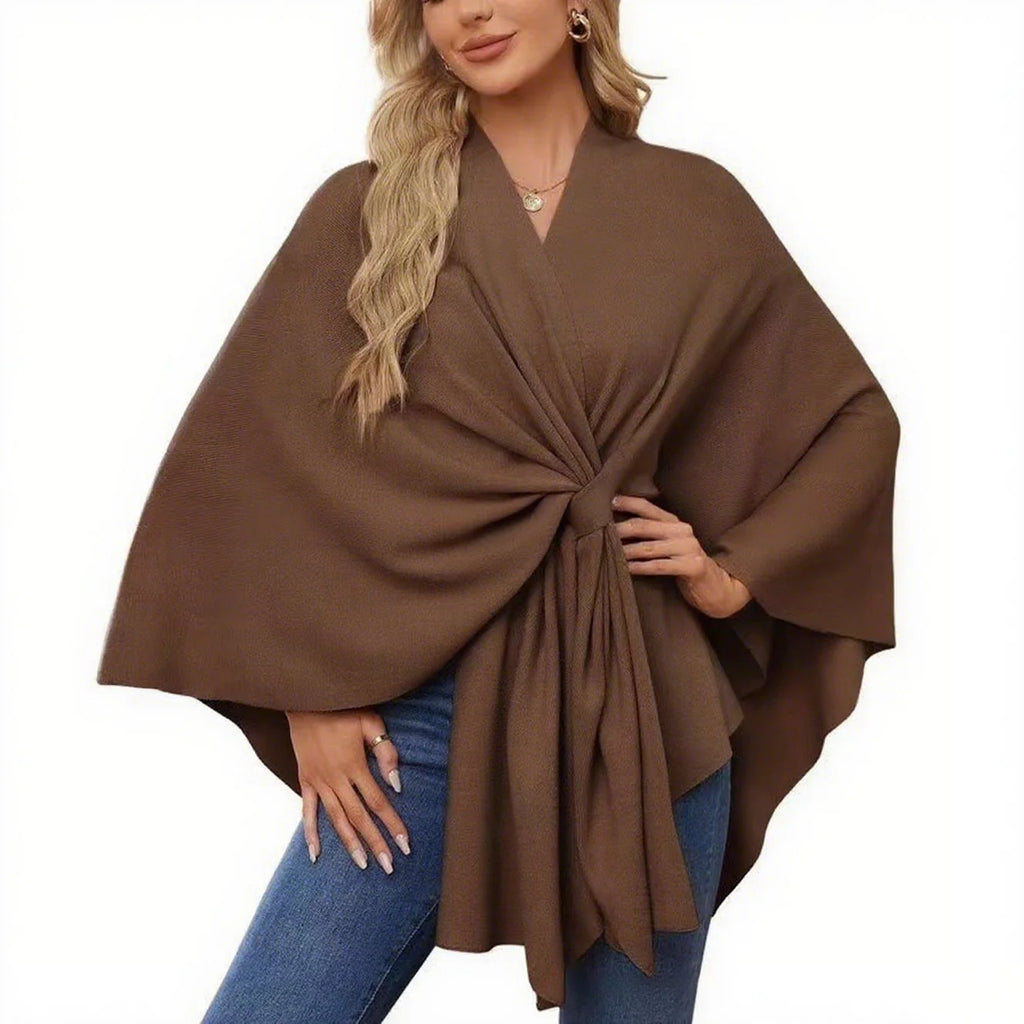 Shawl Wraps Open Front Poncho Sweater G60185