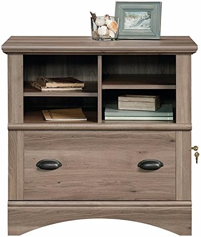 1 Drawer Lateral File Storage Cabinet with Key Lock in Salt Oak A799973