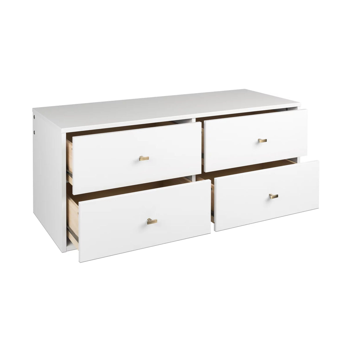 White 4-Drawer Dresser F4075