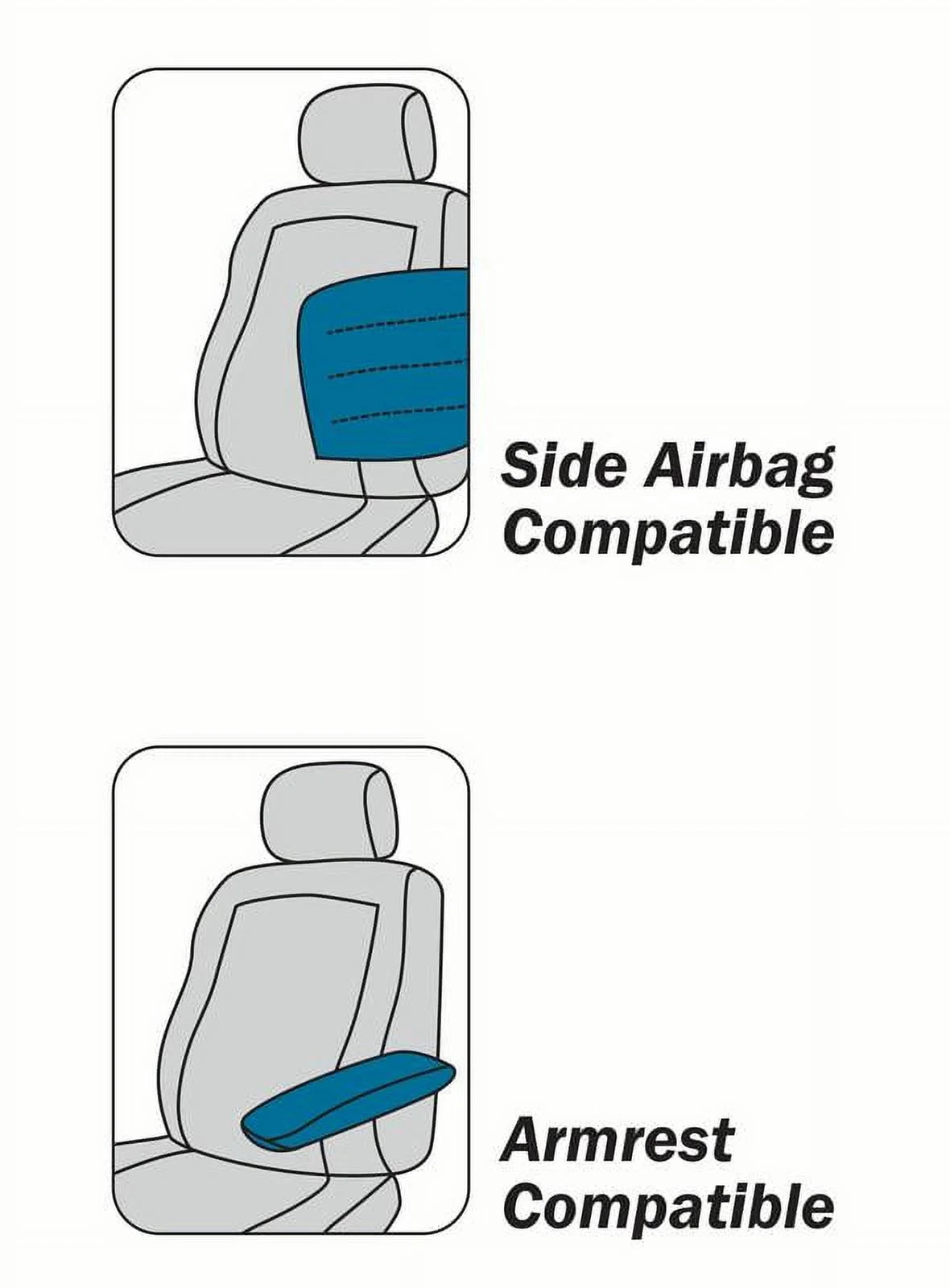 2 Pack Water Repellent Vehicle Seat Covers S876