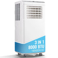 8000 BTU Portable Air Conditioner with Remote Control, White E132