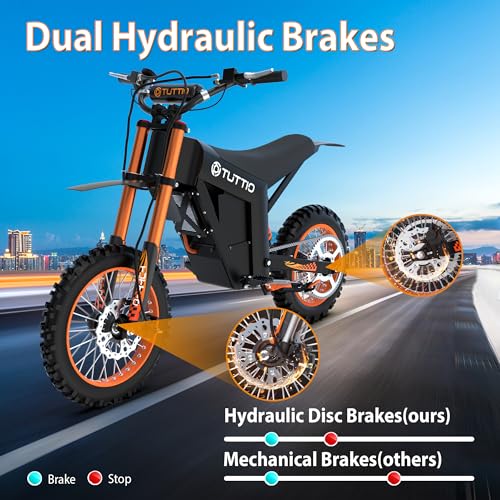 48V 21AH Electric Dirt Bike with 14"/12" Fat Tire U4329