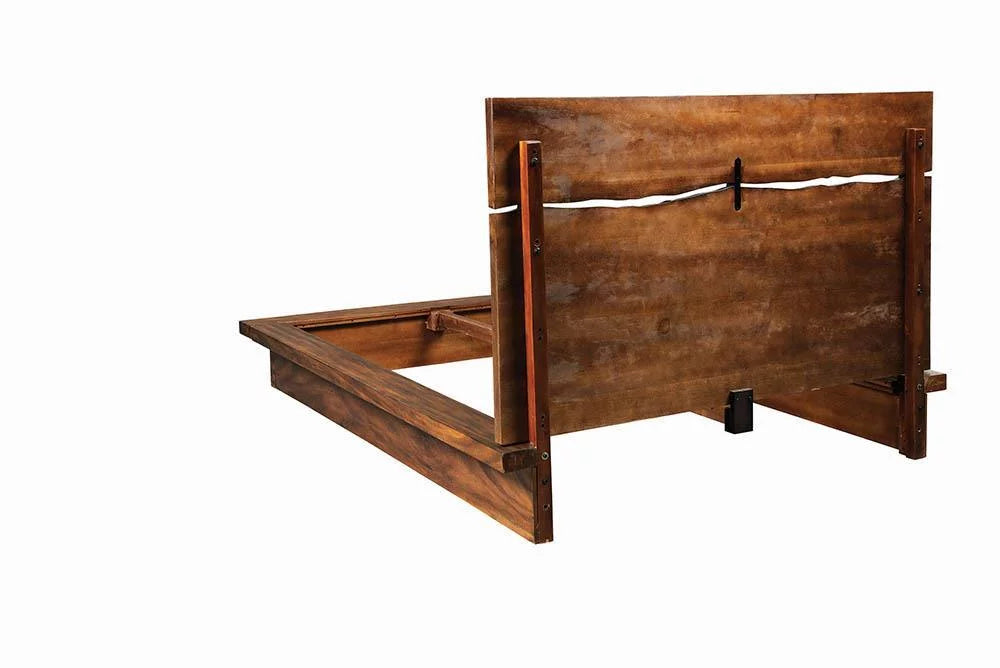 Queen Bed Smokey Walnut and Coffee Bean A688