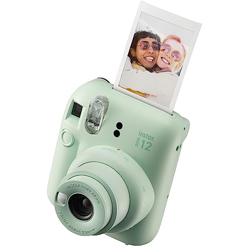 Fujifilm Instax Mini 12 Instant Camera + Accessory Bundle + Custom Case + Film Value Pack (50 Sheets) + Photo Album (Blossom Pink) V34793