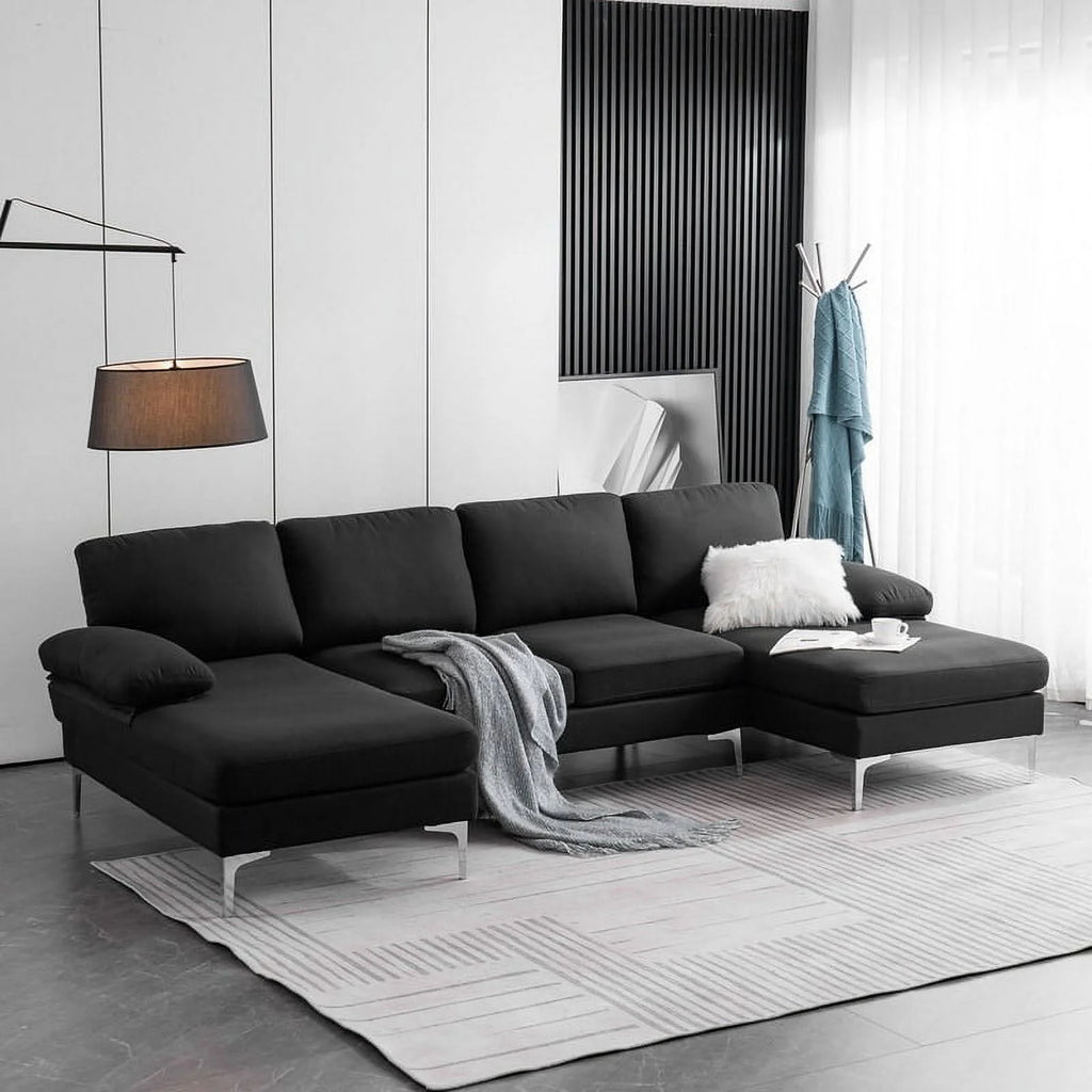 Black 4 Sectional Sofas M573
