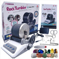 Rock Tumbler Kit with Rough Stones, Polishing Sands, Jewelry Fasteners I8239