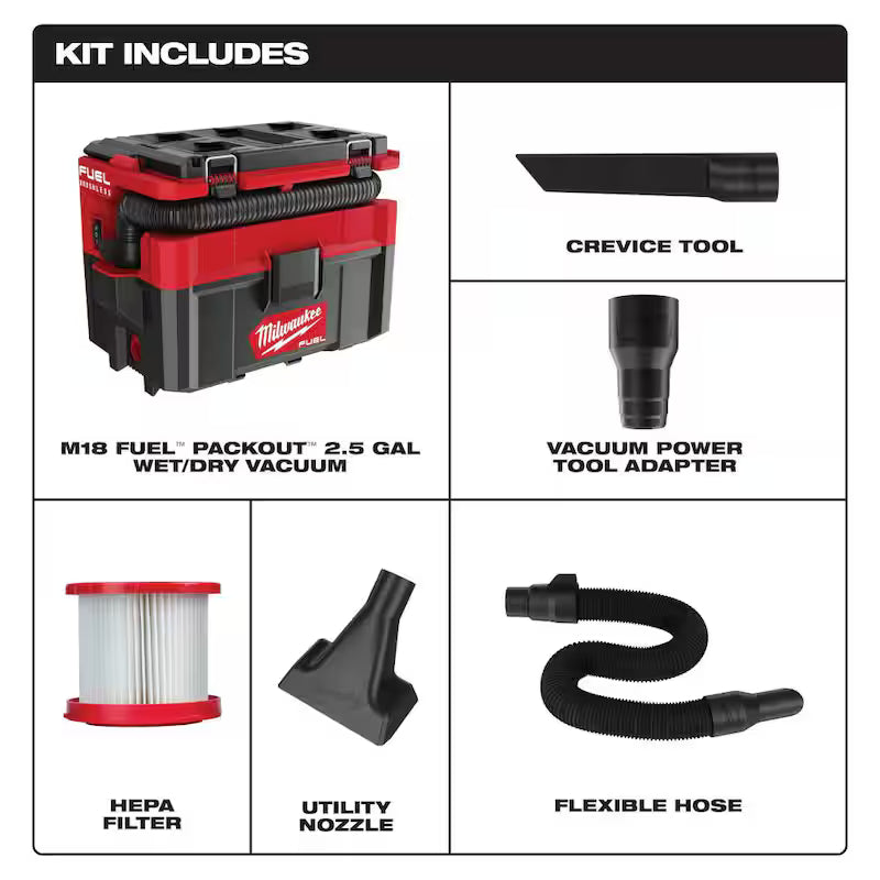 18-Volt 2.5 Gal. Cordless Wet/Dry Vacuum Y7891