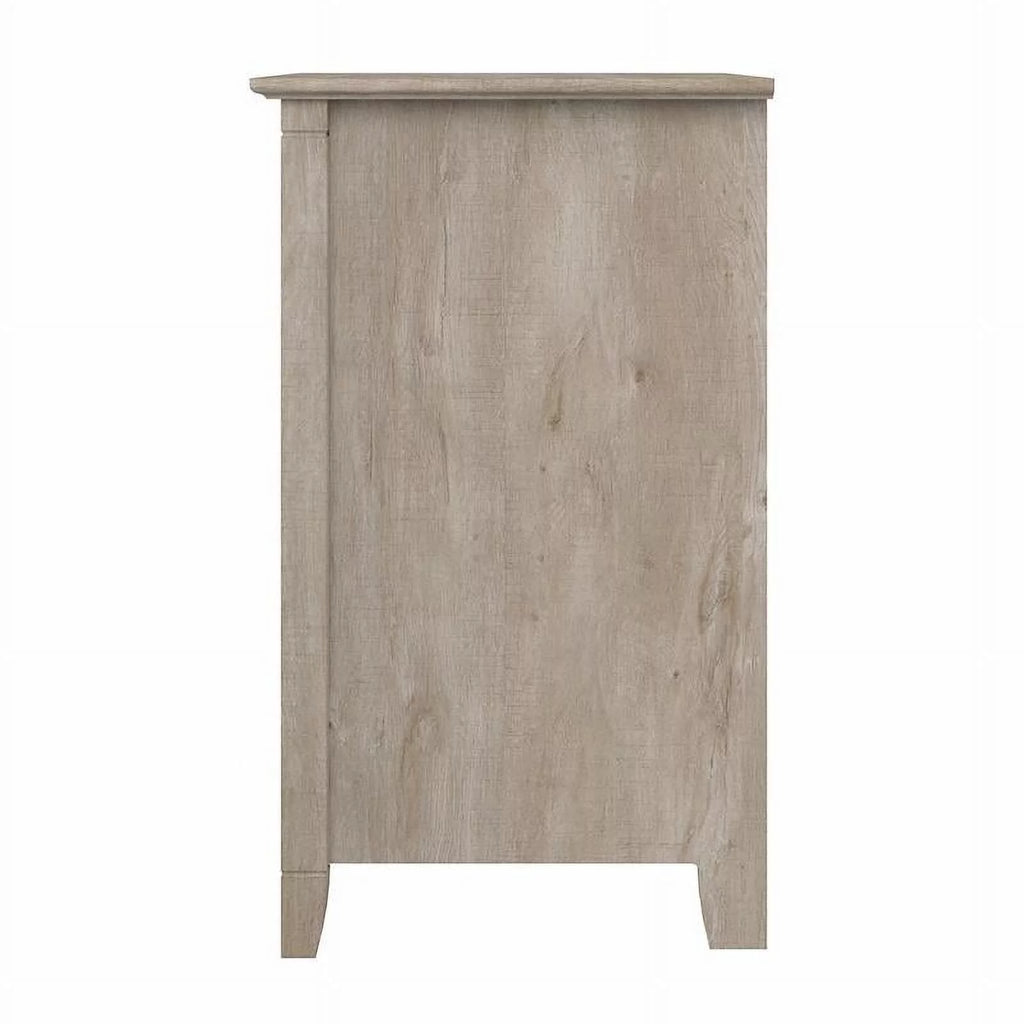 Washed Gray Lateral File Cabinet with Shelf Y22979