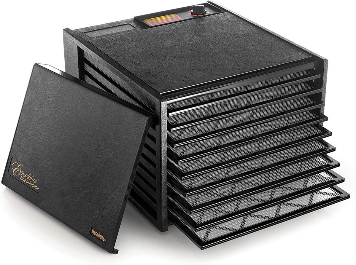 Black 9 Trays Electric Food Dehydrator 600 W T521