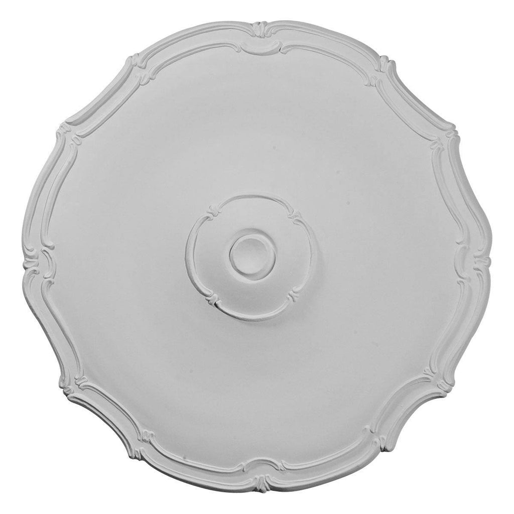18 7/8x22OD x 1 1/2x22P Hand-Painted Ceiling Medallion J156