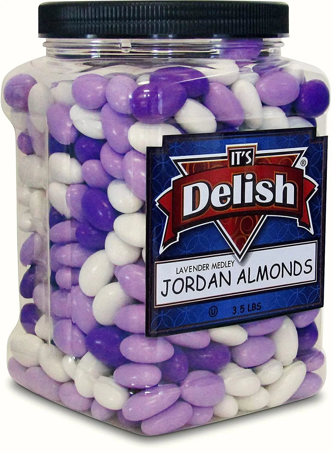 Lavender Purple & White Jordan Almonds 3.5 LBS Vegan & Kosher B37731