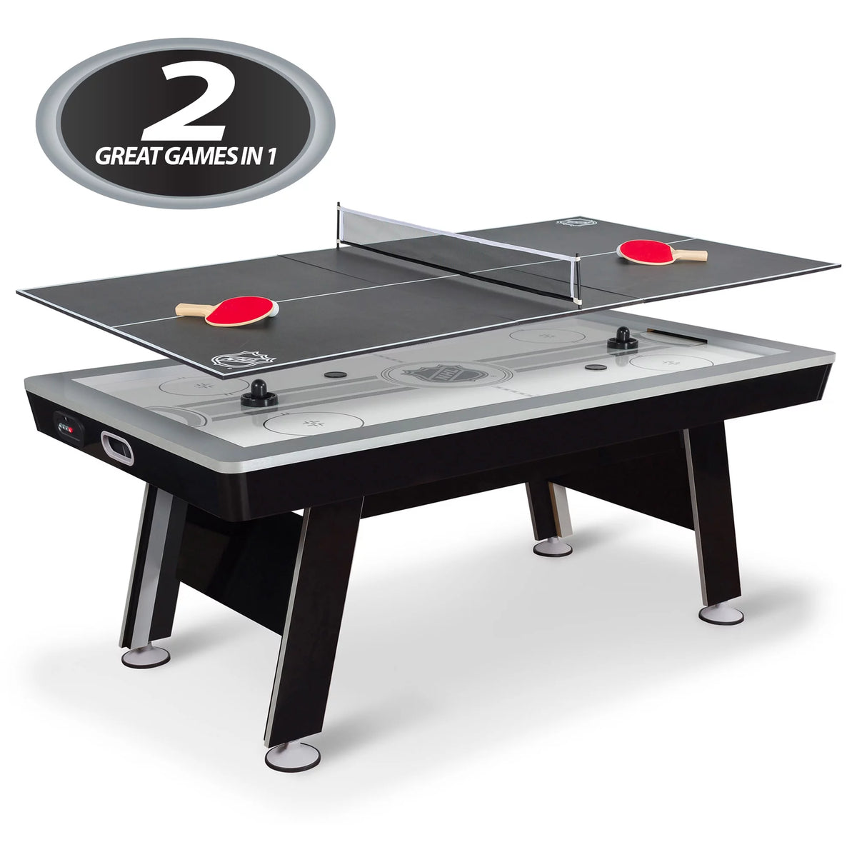 80” 2-in-1 Air Hockey Table with Table Tennis Top K84024
