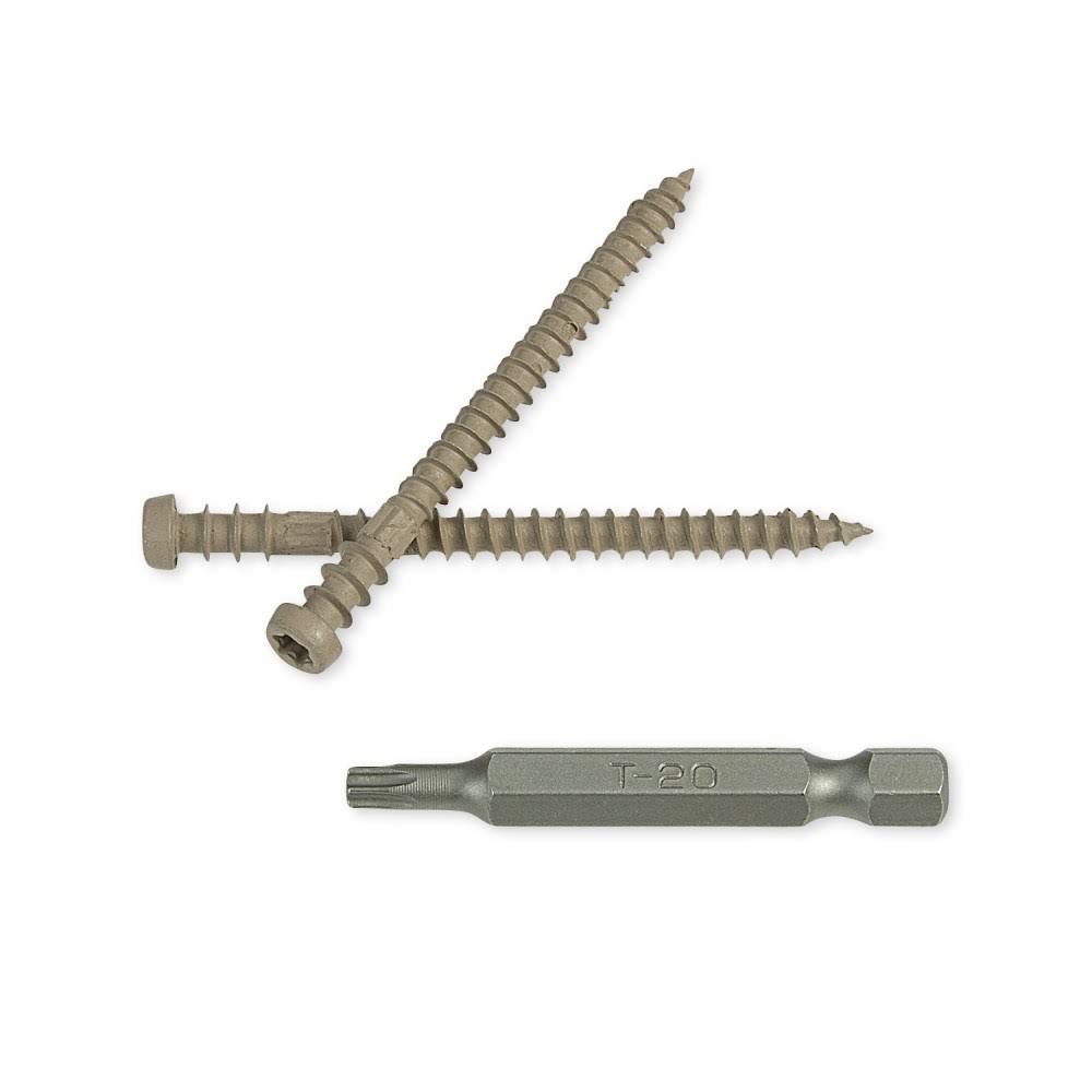 Light Gray Epoxy Coated Carbon Steel Decking Fastening System O620987