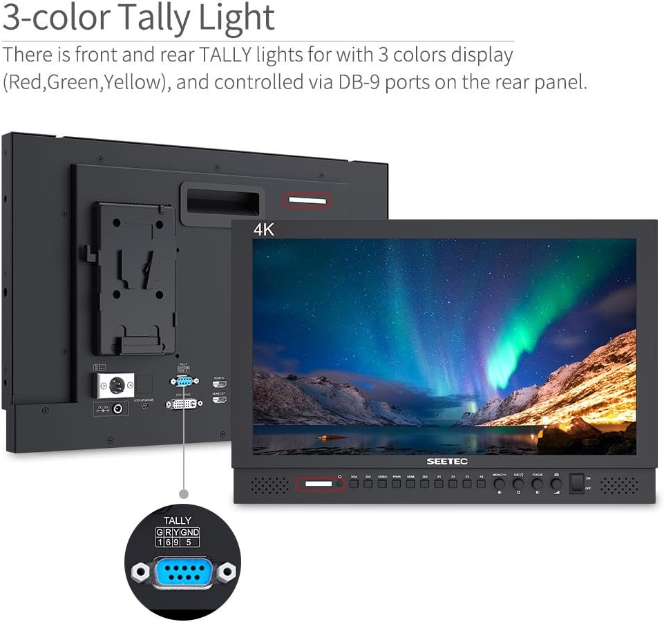 17.3 Inch 1920x1080 Desktop Monitor with 3G-SDI HDMI AV YPbPr V788987