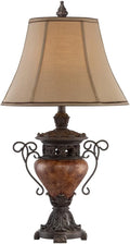 31.5" Bronze Brown Crackle Iron Metal Table Lamp S6757