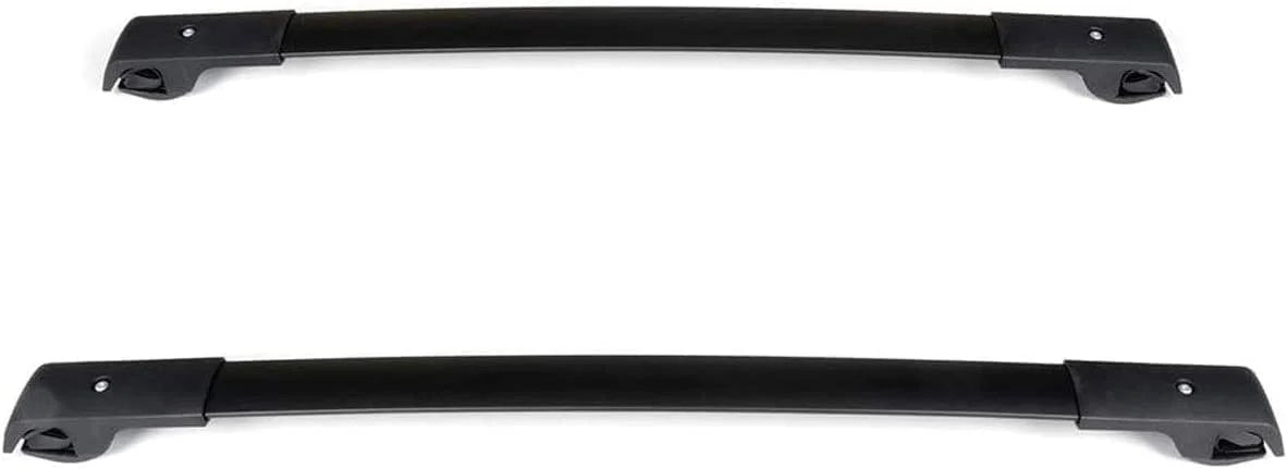 Roof Rack Cross Bars Pair Set Aluminum Black F596734
