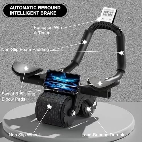 Ab Roller Wheel with Knee Mat & Timer N7842
